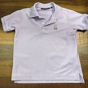 BOY psycho bunny purple polo shirt kids SIZE 7-8